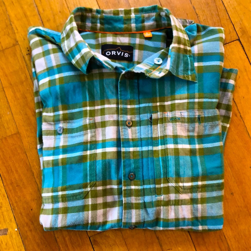Orvis Mens Button Down Flannel